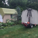 Removing old shed to make room for new shed